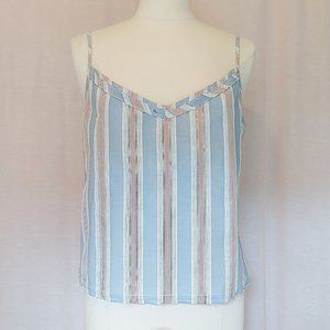 Vince Cotton Poplin fitted tank.